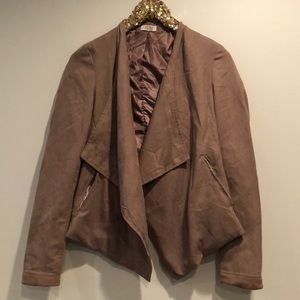 faux suede jacket